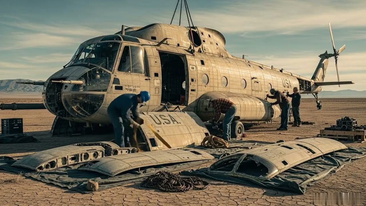 Real Assemble USA helicopter real process unbelievable assembling ￼