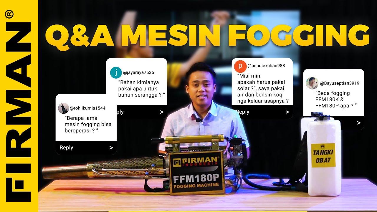 BAHAN KIMIA APA YANG DIGUNAKAN UNTUK FOGGING? | Q&A FOGGING FFM180P & FFM180K