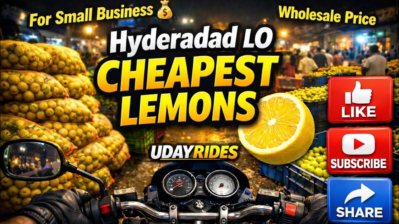 Hyderabad లో ₹?? KG మాత్రమే 😱 | Small Business కోసం Cheapest Lemons 🍋💰