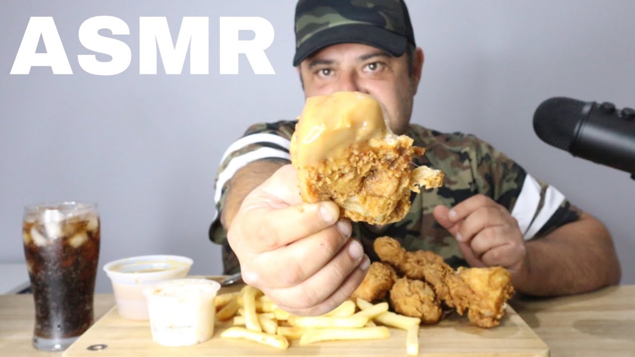 *ASMR* TAVUK, PARÇASI, COLESLAW & GRAVY