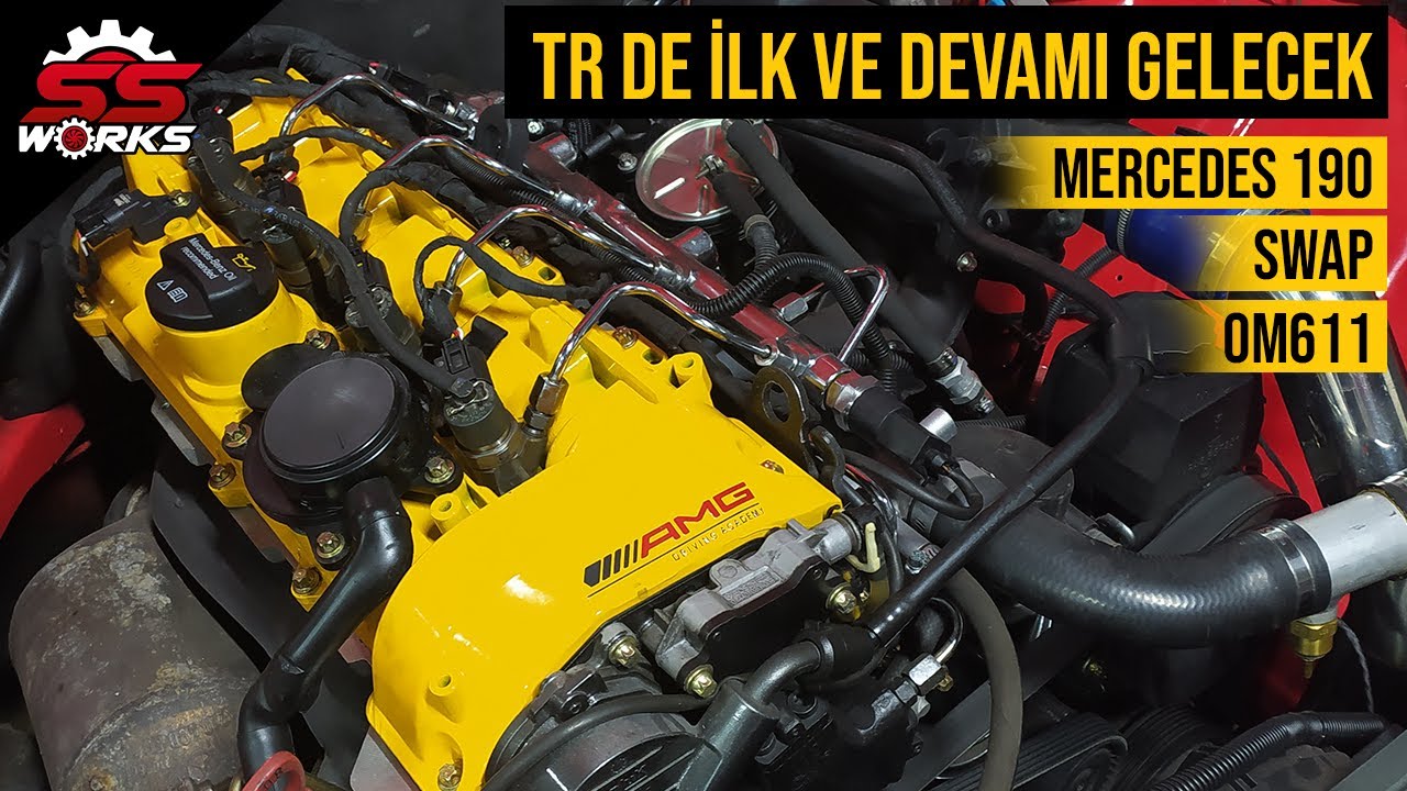 TR DE İLK ELEKTRONİK DİZEL SWAP (MERCEDES 190 W201 SWAP OM611) #2 SSWORKS ERAYSERVİS