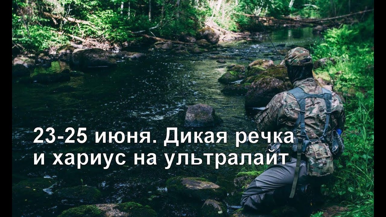 23-25 июня. Дикая речка и хариус на ультралайт