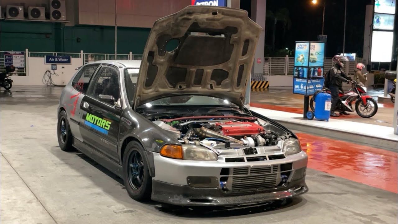 BIG TURBO CIVIC EG DRAG AND STREET MONSTER!