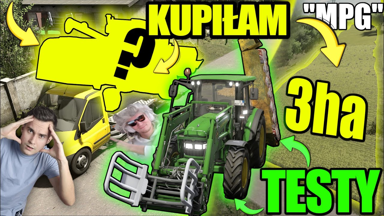 KUPIŁAM KOMBAJN😍 i OGROMNE POLE!😁 TESTY JD5R & REAKCJA JARKA!🤣😱 