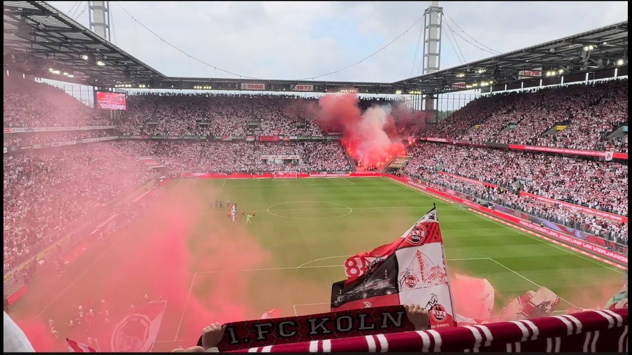 1. FC Köln vs 1. FC Kaiserslautern 4:0 34. Spieltag Aufstellung und Hymne
