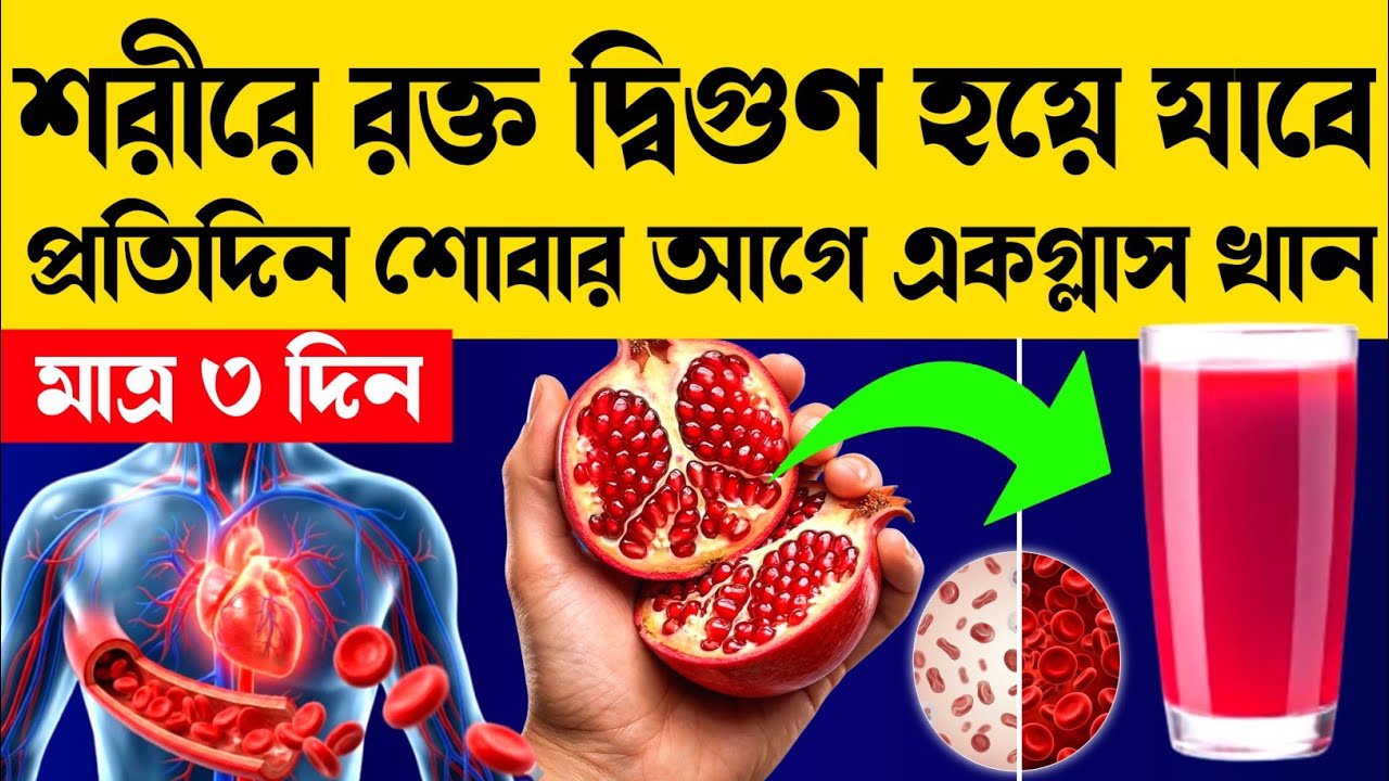 শরীরে রক্ত বাড়াতে প্রতিদিন এই ৭টি খাবার খান | Best Foods to Increase Hemoglobin Levels Naturally |