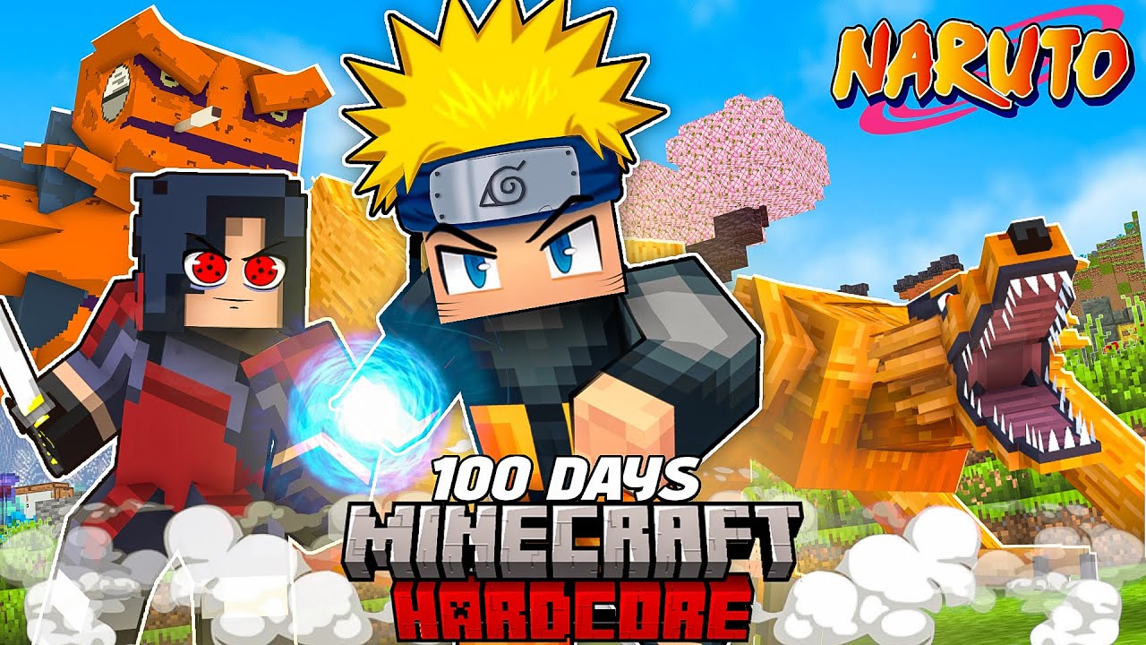 I Survived 100 Days as NARUTO in Minecraft Hardcore in Hindi