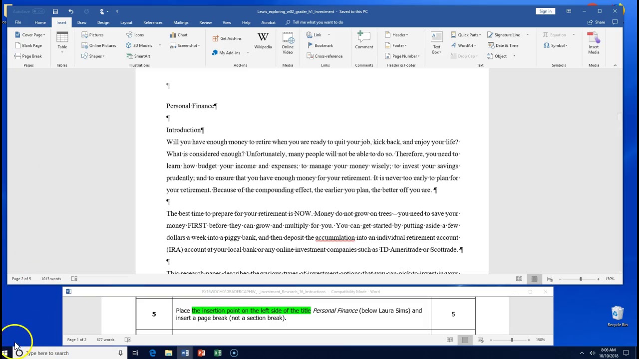 Word Chapter 2 Investments_2018