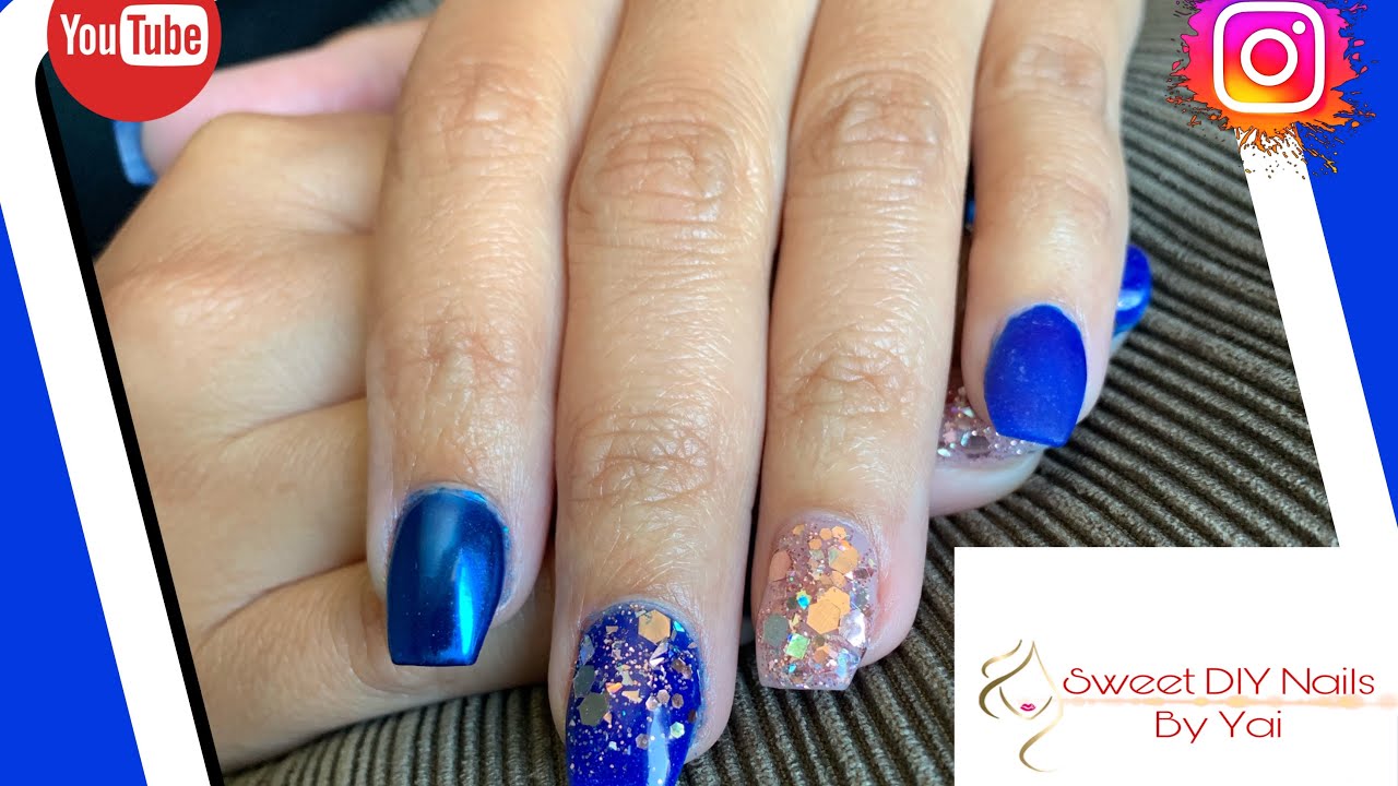 Efecto espejo con técnica dipping. Mirror effect w dip powder