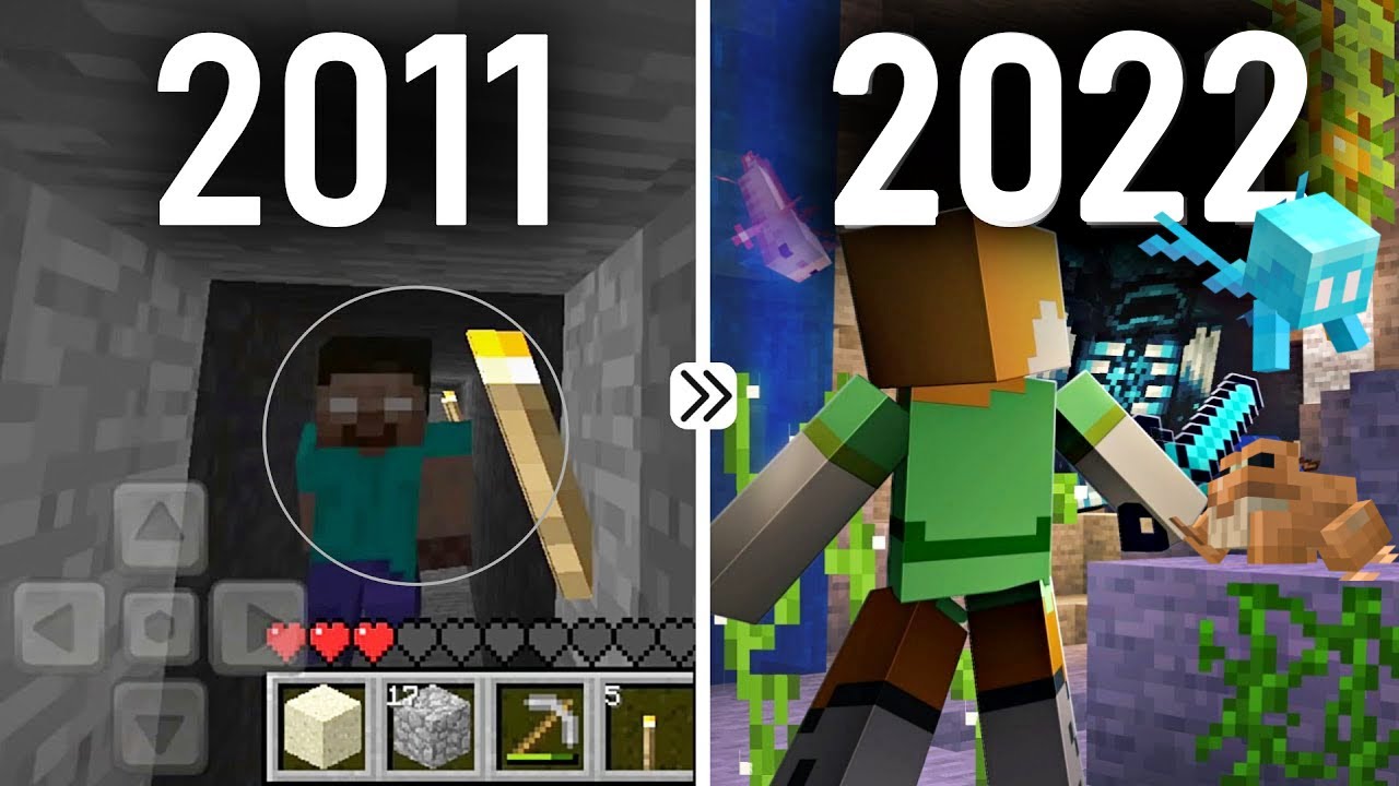 MCPE: эволюция обновлений с 2011 по 2022 год
