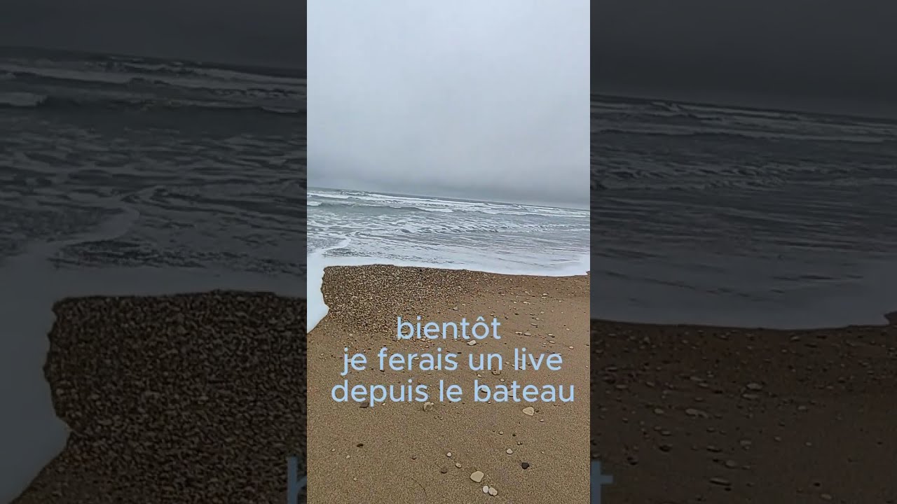 #plage #tempête #iledere #voilier