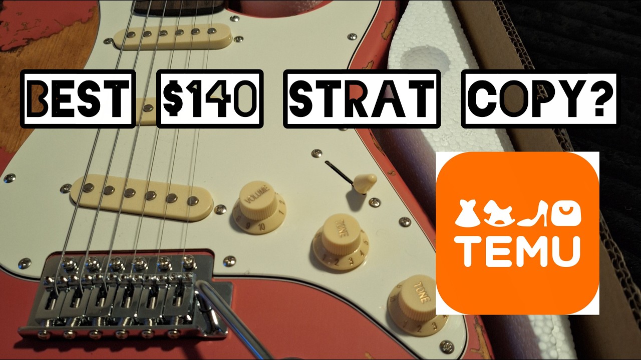 Relic Stratocaster copy!! Great value or Dud!!! Temu guitar review