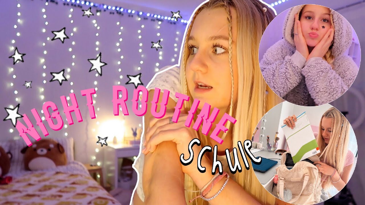 Abendroutine Schule Real School Night Routine | MaVie Noelle