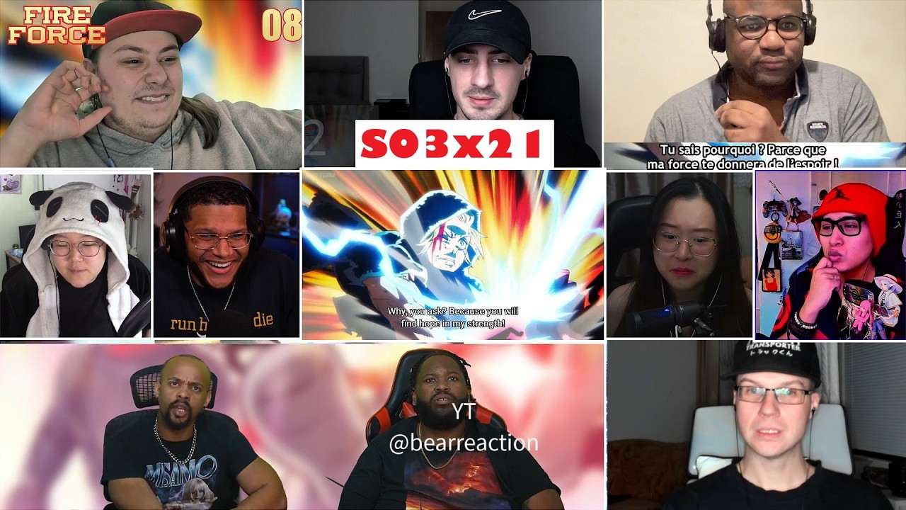 Fire Force Season 3 Episode 21 Reaction Mashup - 炎炎ノ消防隊 参ノ章