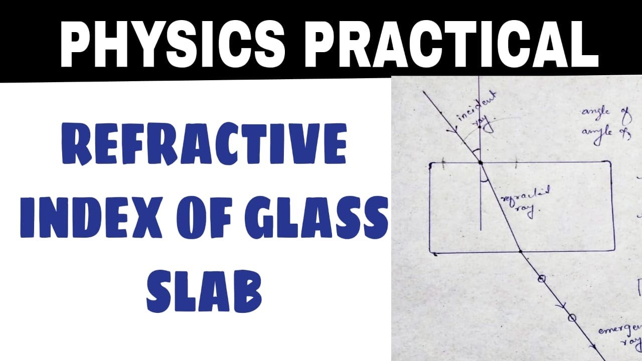 How to Find Refractive Index of Glass Slab |Refractive Index of Glass Slab Clas X Physics Experiment
