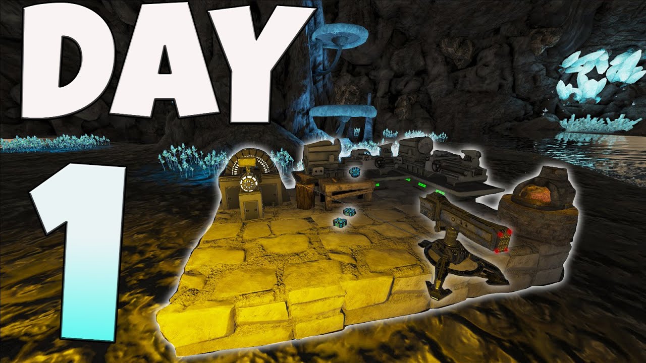 Comment notre tribe de 20,000 heures a pris la Mushroom Cave Day 1! - ARK PvP