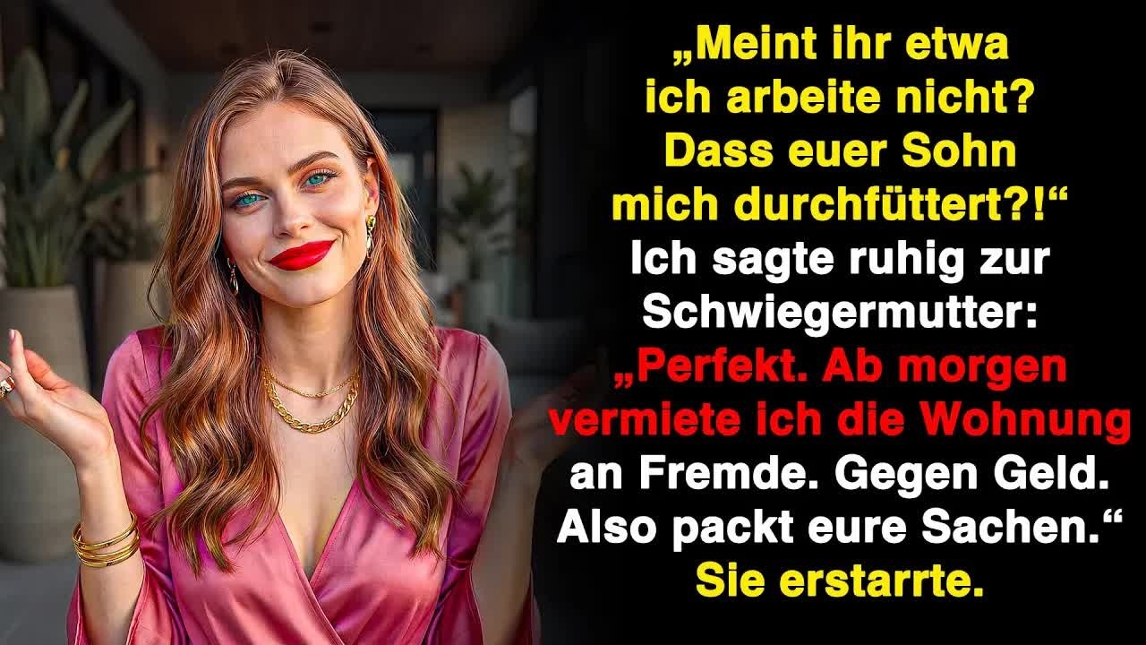 Meine Schwiegermutter lachte： „Sie arbeitet nicht, lebt von meinem Sohn “ Aber …