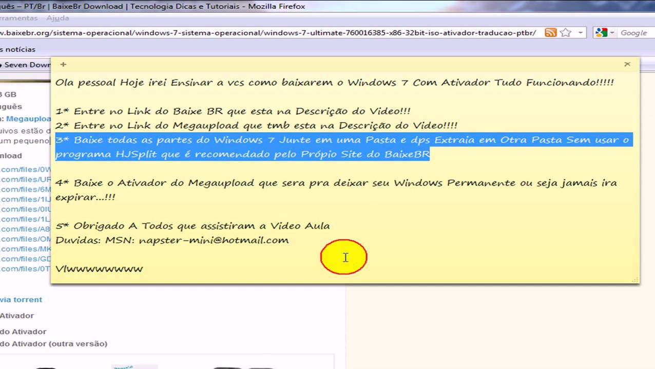 Como Baixar Windows 7 ( Com Ativador )