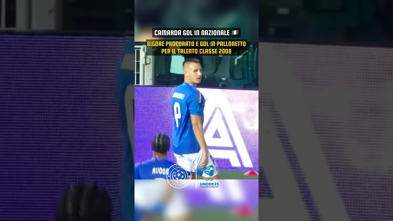 CAMARDA TROVA IL PRIMO GOL CON L&rsquo;U21. RIGORE PROCURATO E REALIZZATO CON IL CUCCHIAIO🥄 &bull; #Camarda