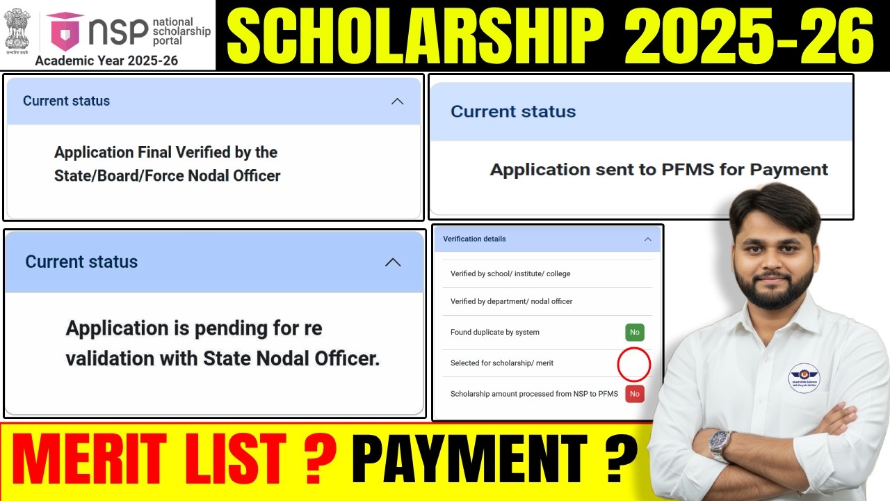 NSP Scholarship 2025-26 Merit List Kab Aayegi | NSP Scholarship Payment Kab Milega 2025-26| NSP News