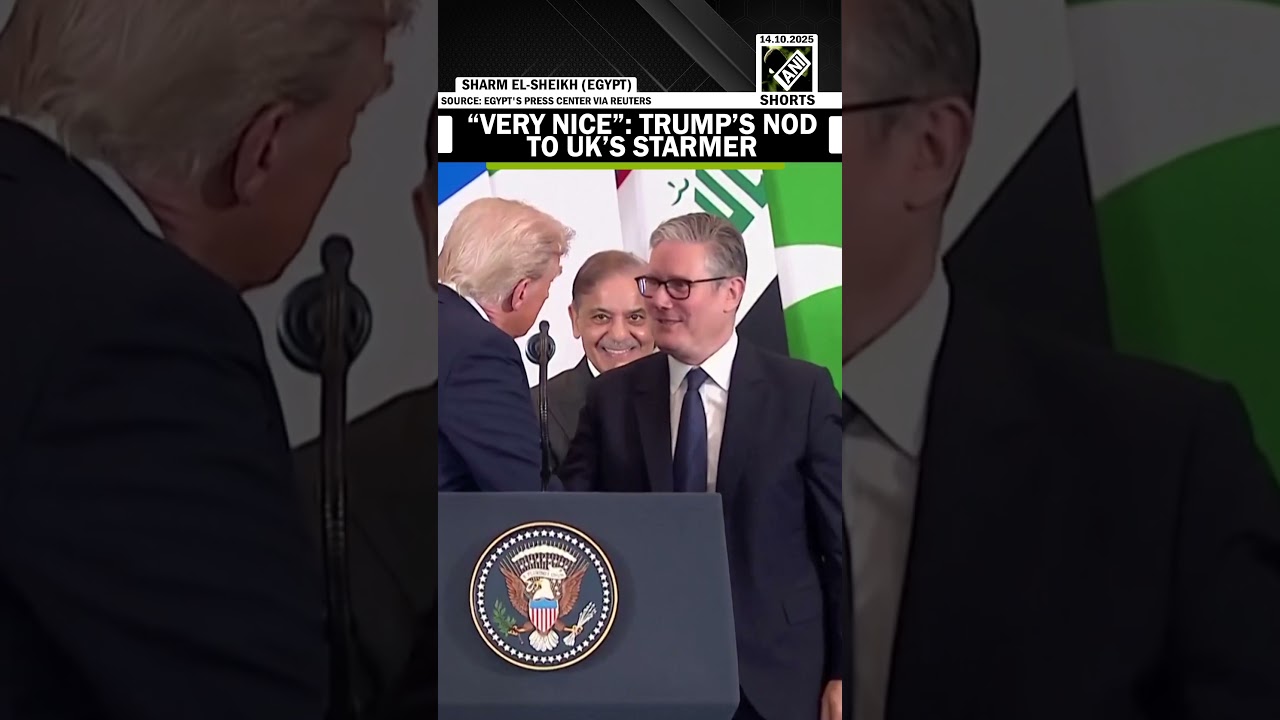 'Very nice you are here': Trump tells UK PM Starmer during Egypt summit on Gaza peace deal