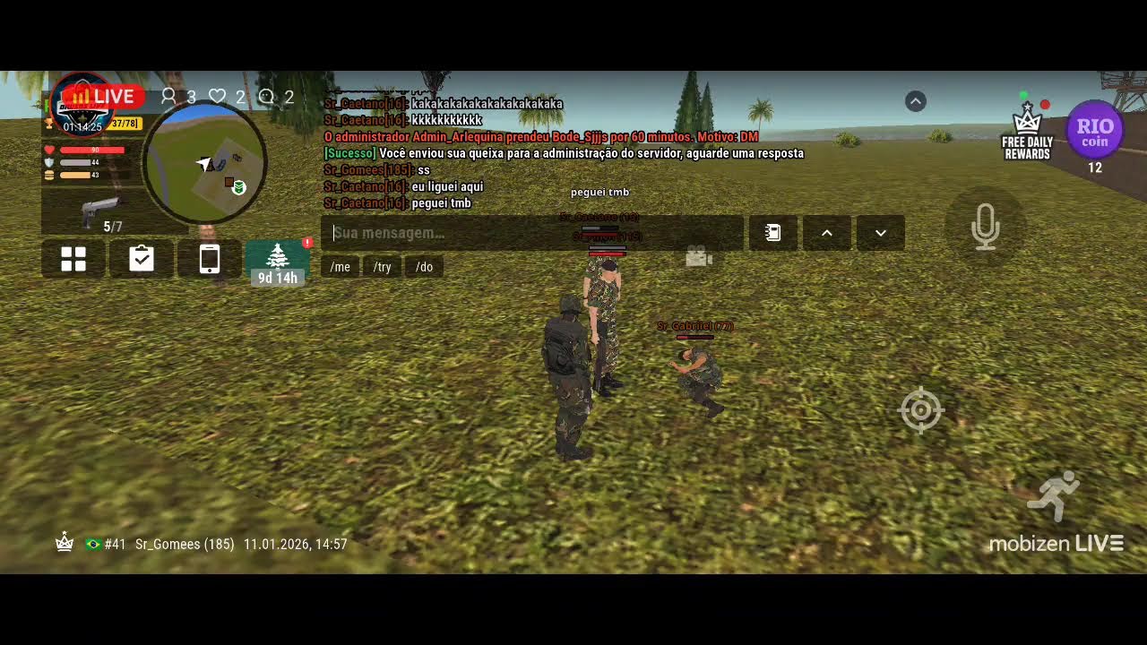 VAMOS DE LIVE INDO PARA O EB