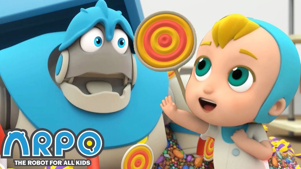 The Great Baby Candy Chase + More Cartoons For Kids | ARPO | Sandaroo
