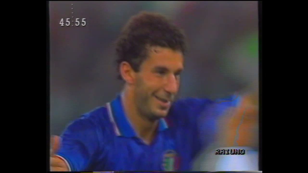 Tg1 - 10 Giugno 1990 - Vittoria Italia sull'Austria