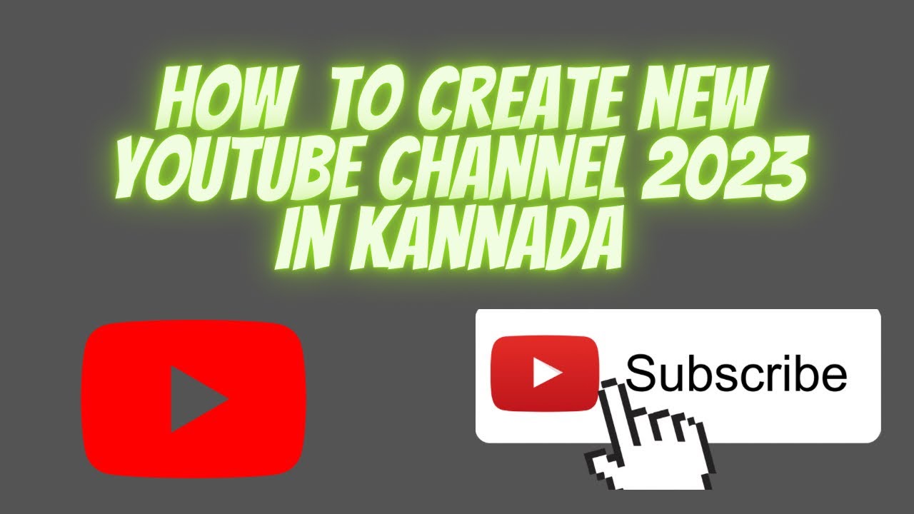 How to create new YouTube channel 2023 in Kannada ￼