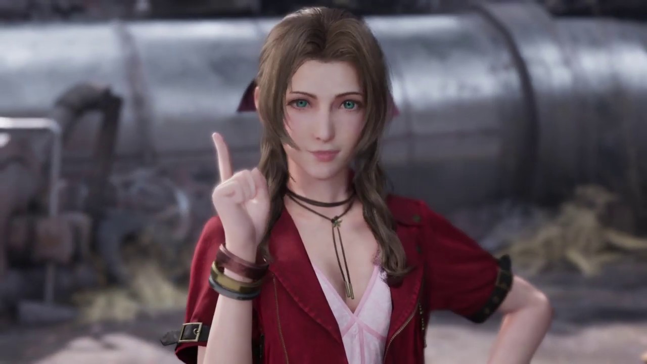 FF7 Remake - Aerith Being Cute