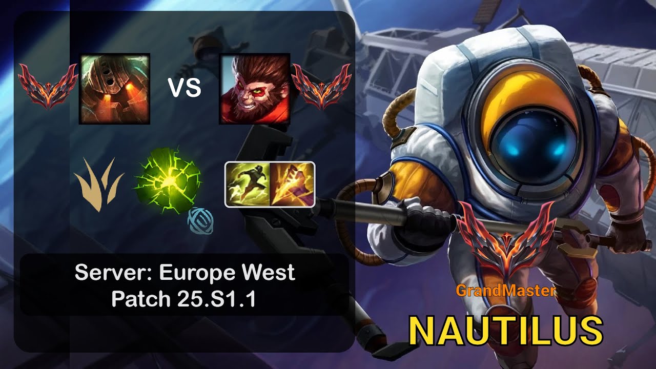 Nautilus Jungle vs Wukong - EUW GrandMaster - Patch 25.S1.1