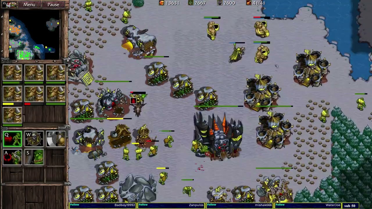 Warcraft 2 Remastered Fire in the Water 3v3