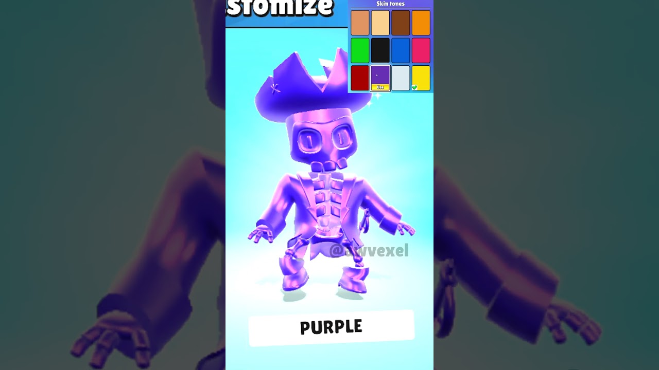 CLEANEST STUMBLE GUYS SKINS TRANSITION CHANGE COLOR SKIN GOLD PART 2 3D VERSION❗😱🤫 #stumbleguys