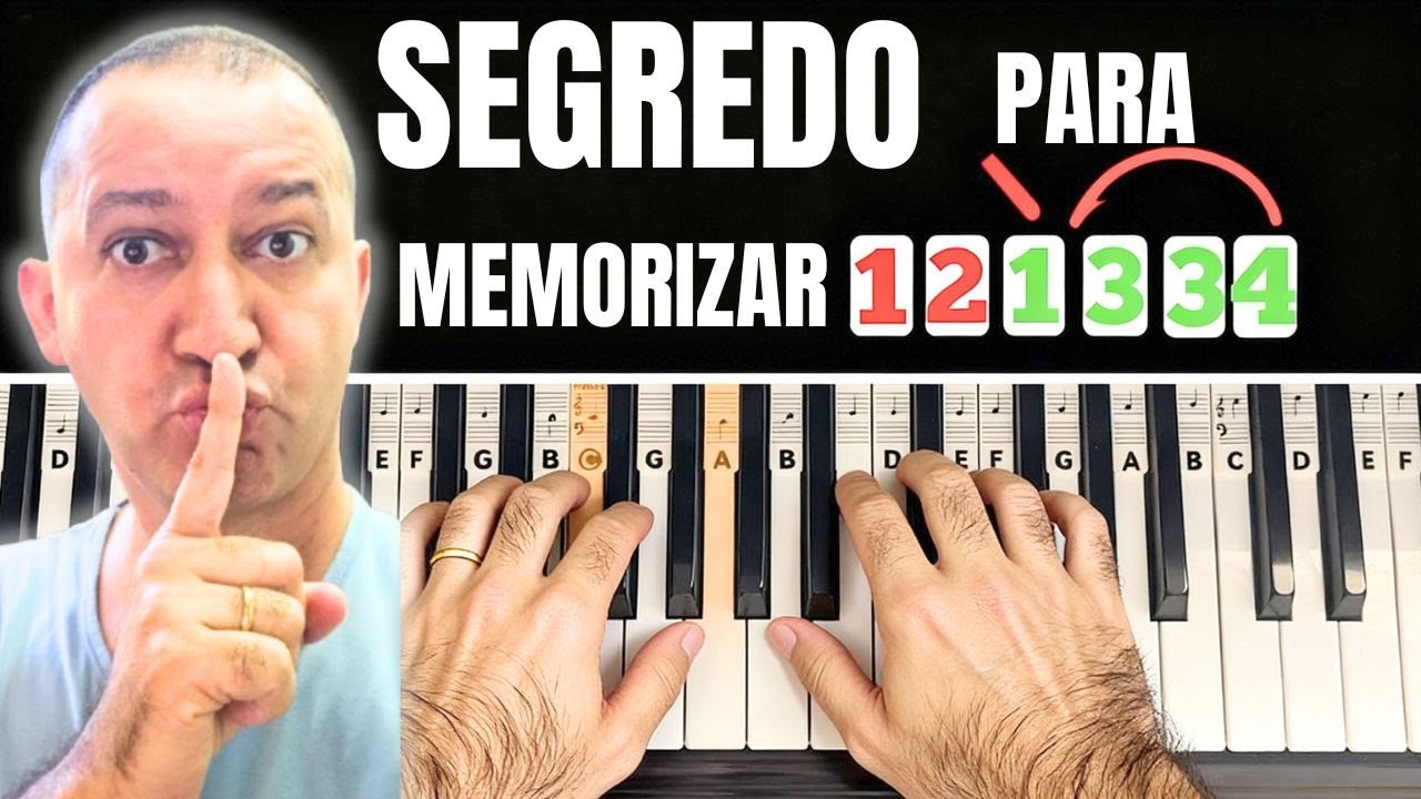 Segredo para memorizar todas as Escalas Maiores e Menores no Teclado!