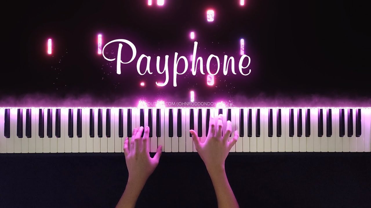 Maroon 5 - Payphone (no rap) | Piano Cover with Strings (with Lyrics & PIANO SHEET)