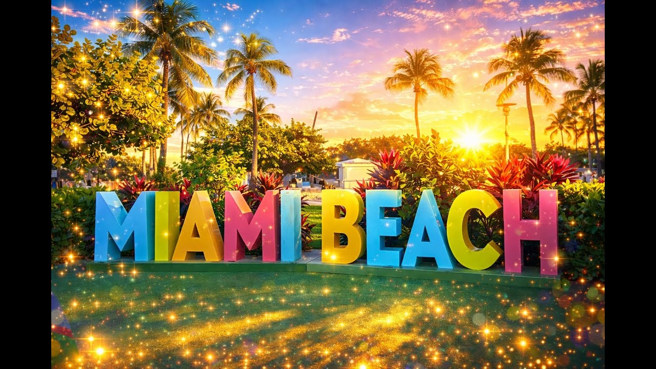 Miami Beach Walking Tour | Beach Walk & Christmas Vibes