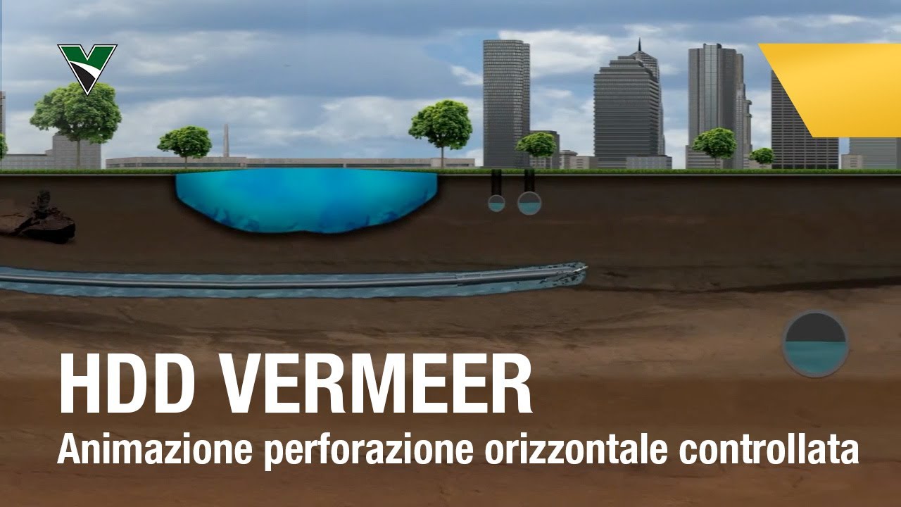 Perforazione orizzontale controllata Vermeer - Animazione