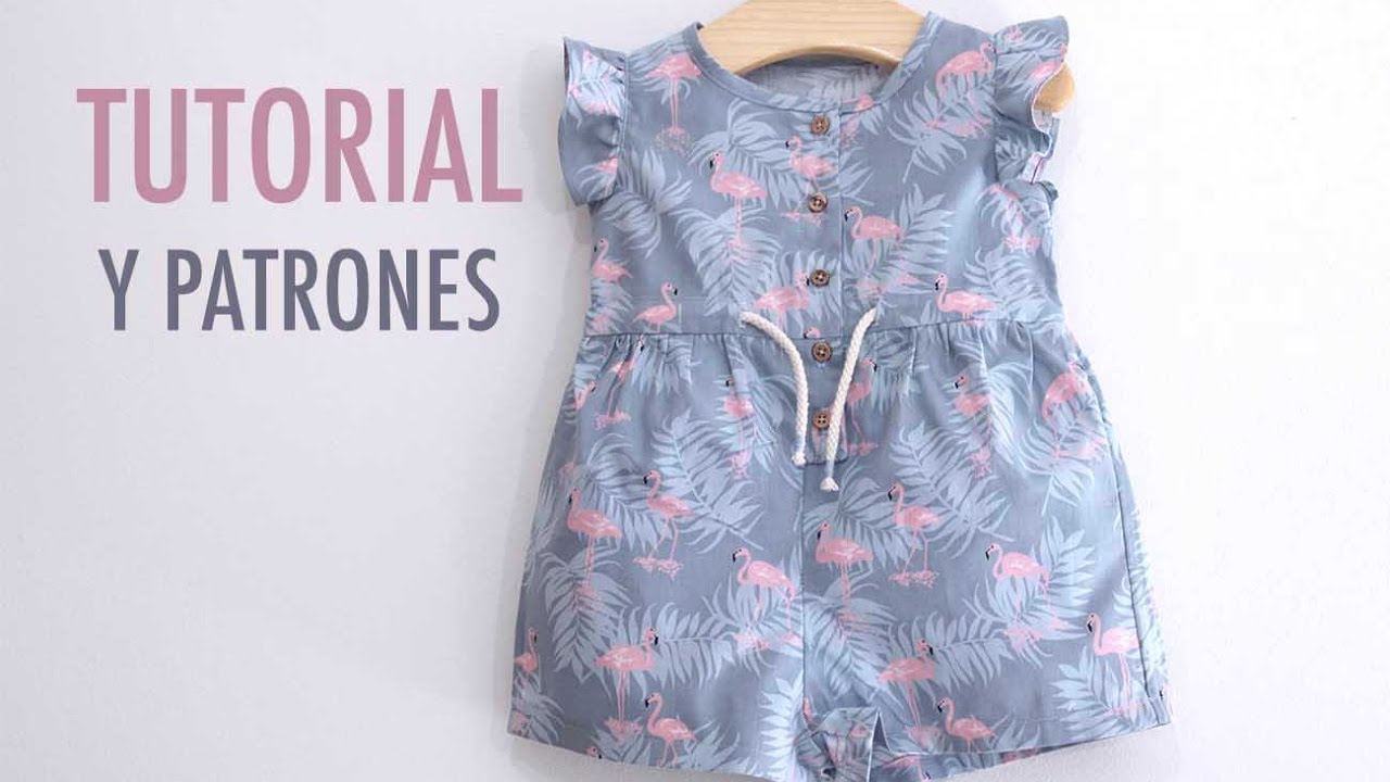 DIY Como hacer mono o enterizo para niñas (patrones gratis)