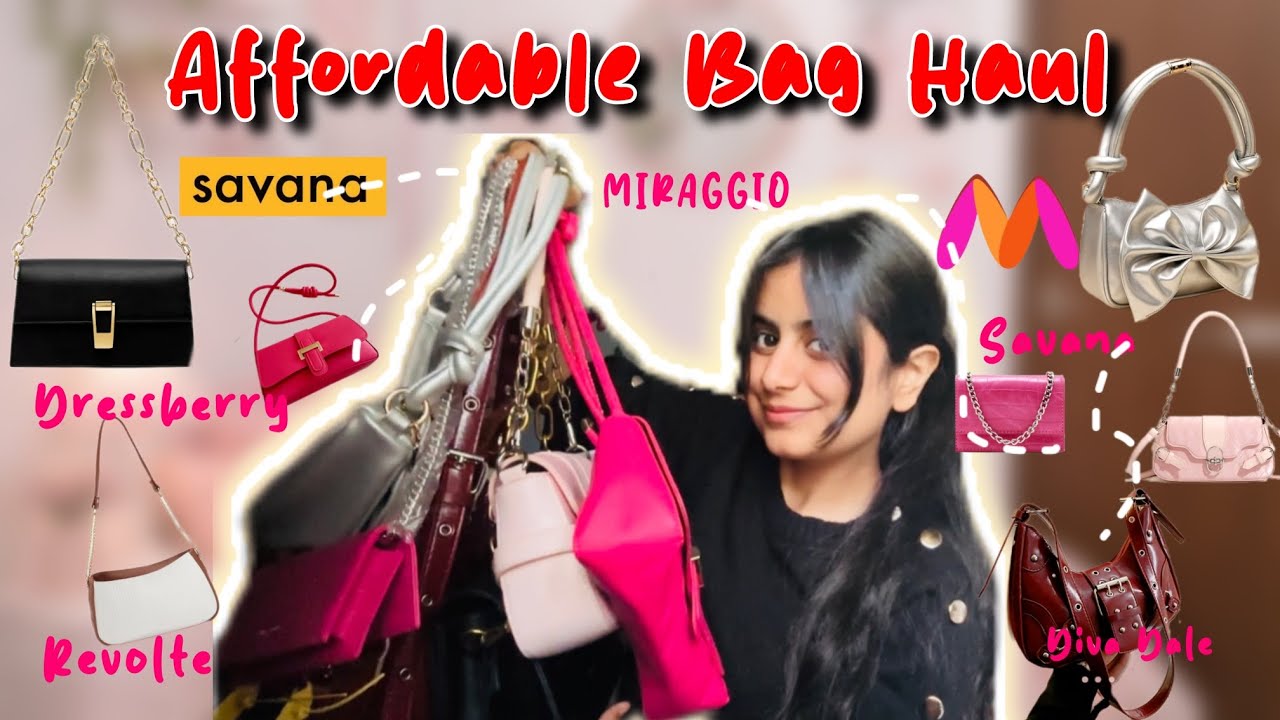 *Huge* Bag Haul ✨MYNTRA 💕SAVANA 🌸Affordable Bag!!