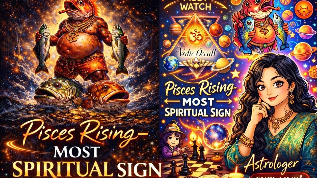 Pisces Rising (Meena Lagna) ♓– Most Spiritual & Intuitive Personality! Must Watch #astrology #pisces