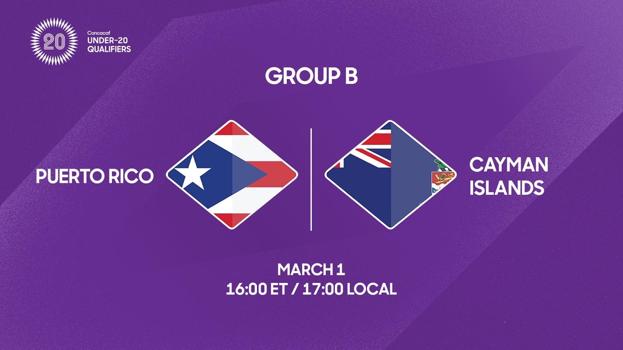 Puerto Rico vs Cayman Islands | 2026 Concacaf Under-20 Qualifiers
