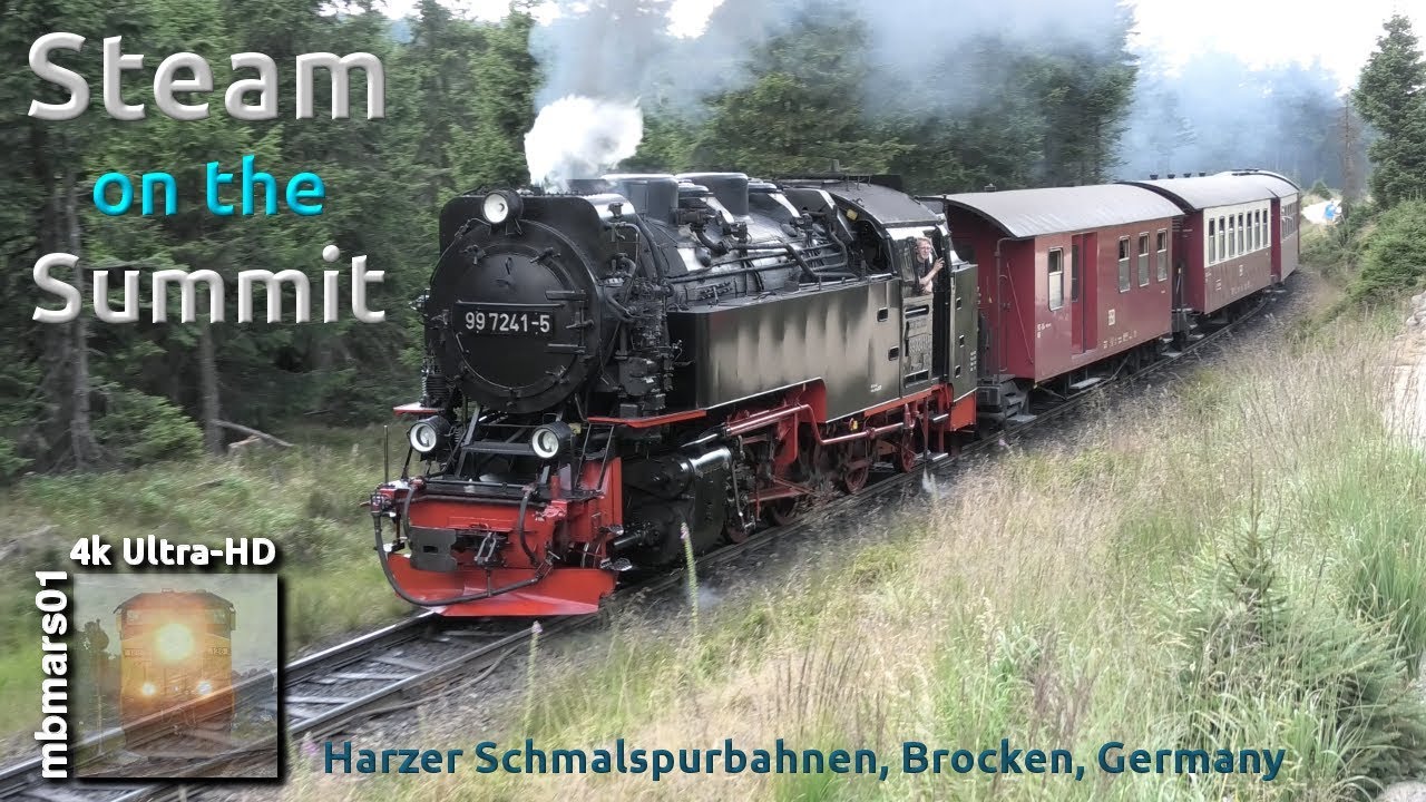 [6A][4k] Steam on the Summit, Harz Narrow Gauge Railways, Brocken, Germany 07/27/2018 ©mbmars01
