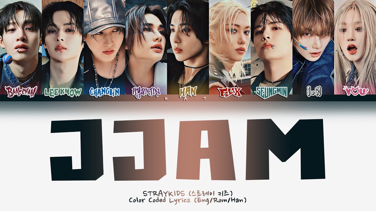 (KARAOKE) STRAY KIDS「JJAM」&mdash; 9 Members (You as member) Color Coded Lyrics