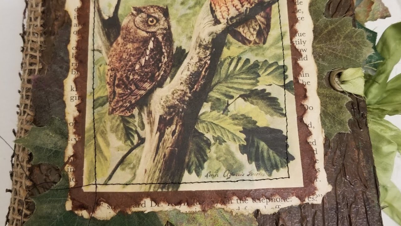 Forest Junk Journal Flip Through/ grungy (sold, thank you)