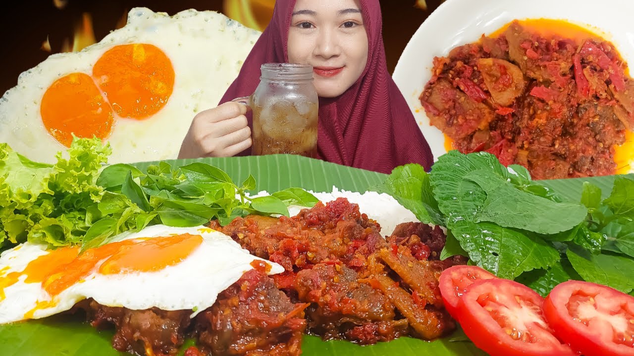 MAKAN NASI DITEMENIN SAMBEL IGA DENDENG MAKNYUSSS~