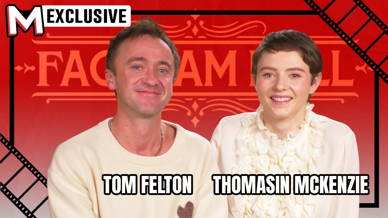 Tom Felton & Thomasin McKenzie Get Silly in 'Fackham Hall'