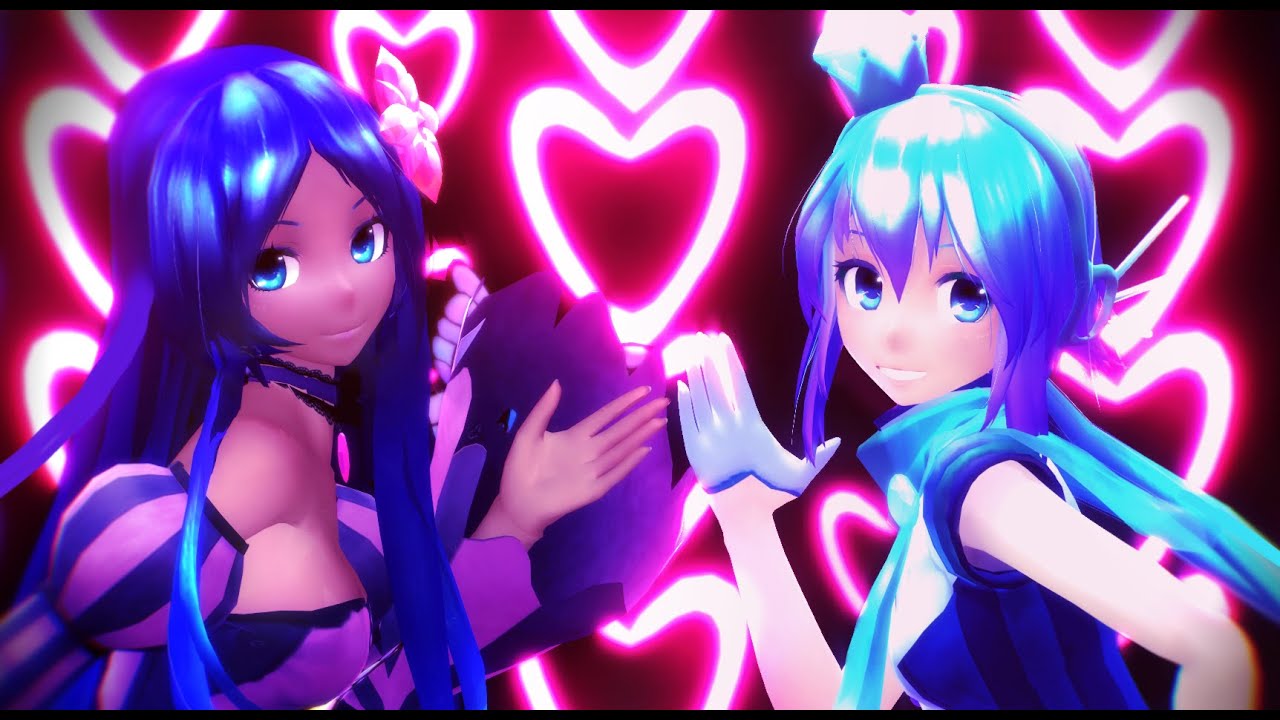 【MMD】 Happy Synthesizer ハッピーシンセサイザ 【Aoki Lapis & Merli】
