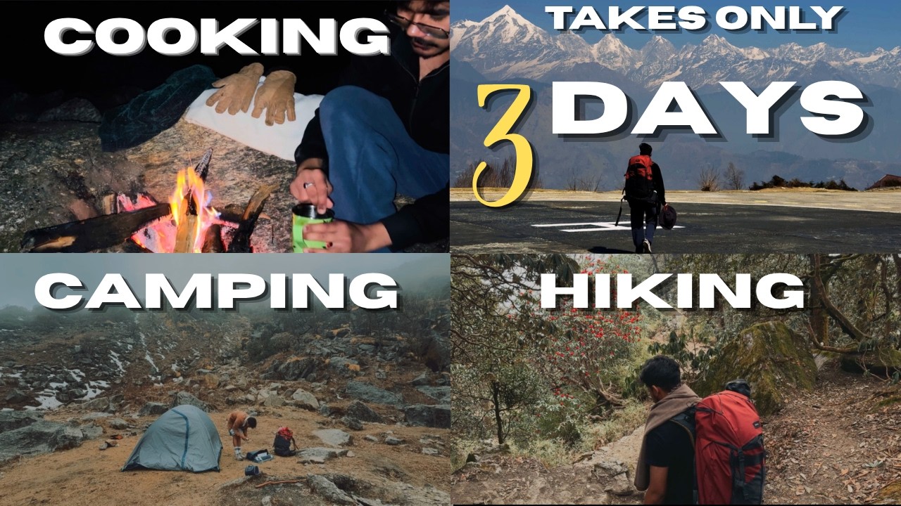 That first B-Tech Solo Trip! | Silent Hiking, Camping, Sightseeing in Munsiyari 🏔️| Spring 2026 🪻