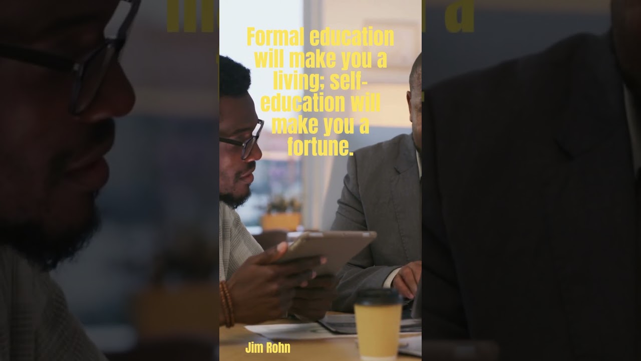 Unlock Your Fortune with Self-Education | #JimRohn #MindfulWisdom