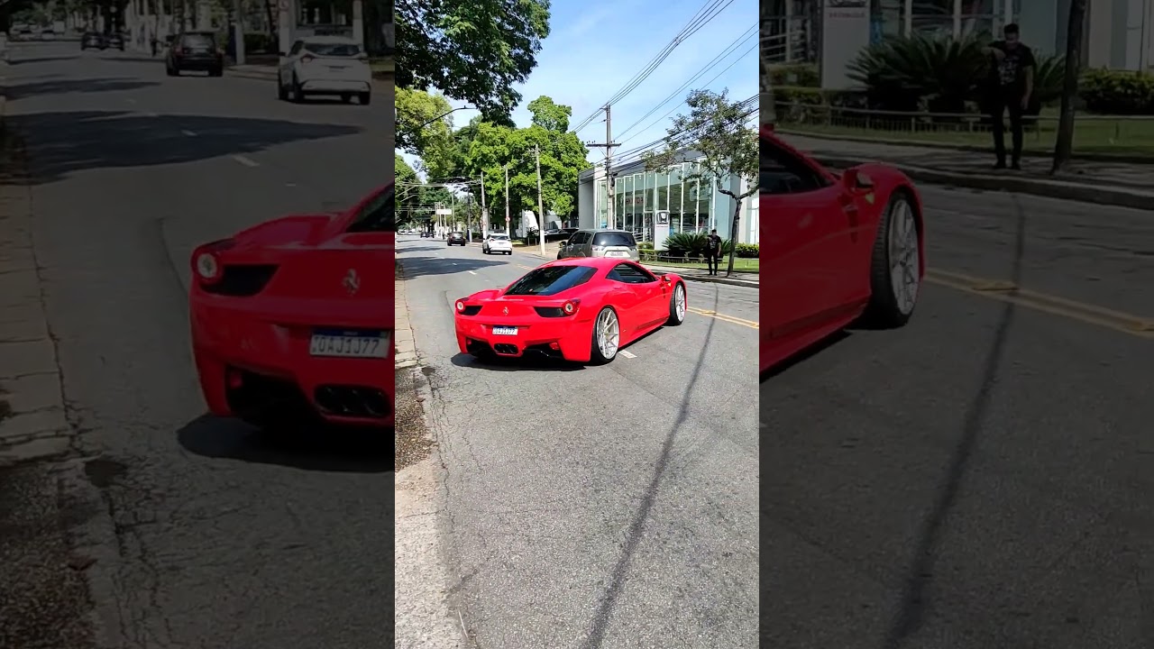 Ferrari 458 com escape secret weapon o ronco mais lindo que vc vai ver hj #ferrari #ferrari458